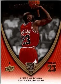 2008-09 Upper Deck Michael Jordan Legacy Collection #583 - Michael Jordan - Chicago Bulls - Front 2008-09 Upper Deck Michael Jordan Legacy Collection #583 - Michael Jordan - Chicago Bulls - Front