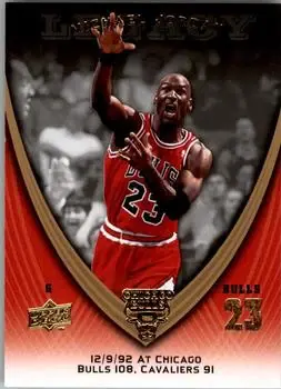 2008-09 Upper Deck Michael Jordan Legacy Collection #605 - Michael Jordan - Chicago Bulls - Front