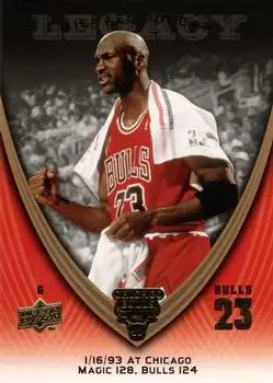 2008-09 Upper Deck Michael Jordan Legacy Collection #624 - Michael Jordan - Chicago Bulls - Front