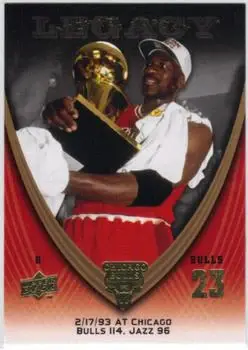 2008-09 Upper Deck Michael Jordan Legacy Collection #639 - Michael Jordan - Chicago Bulls - Front