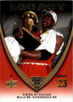 2008-09 Upper Deck Michael Jordan Legacy Collection #644 - Michael Jordan - Chicago Bulls - Front 2008-09 Upper Deck Michael Jordan Legacy Collection #644 - Michael Jordan - Chicago Bulls - Front