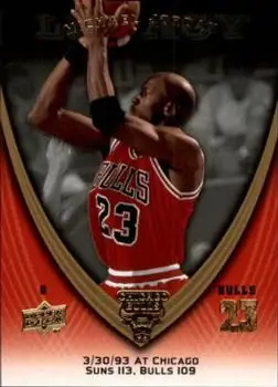 2008-09 Upper Deck Michael Jordan Legacy Collection #654 - Michael Jordan - Chicago Bulls - Front