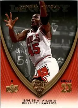 2008-09 Upper Deck Michael Jordan Legacy Collection #704 - Michael Jordan - Chicago Bulls - Front