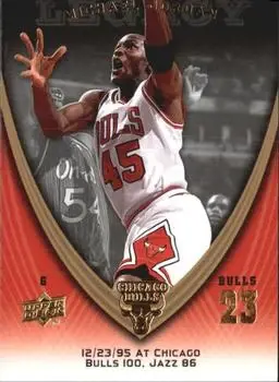2008-09 Upper Deck Michael Jordan Legacy Collection #709 - Michael Jordan - Chicago Bulls - Front