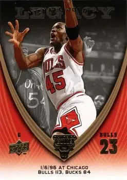 2008-09 Upper Deck Michael Jordan Legacy Collection #715 - Michael Jordan - Chicago Bulls - Front