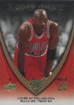 2008-09 Upper Deck Michael Jordan Legacy Collection #717 - Michael Jordan - Chicago Bulls - Front 2008-09 Upper Deck Michael Jordan Legacy Collection #717 - Michael Jordan - Chicago Bulls - Front