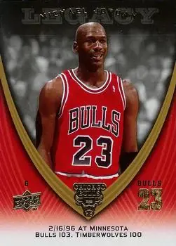 2008-09 Upper Deck Michael Jordan Legacy Collection #734 - Michael Jordan - Chicago Bulls - Front