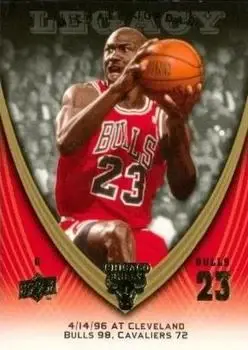 2008-09 Upper Deck Michael Jordan Legacy Collection #762 - Michael Jordan - Chicago Bulls - Front