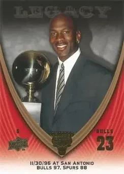 2008-09 Upper Deck Michael Jordan Legacy Collection #782 - Michael Jordan - Chicago Bulls