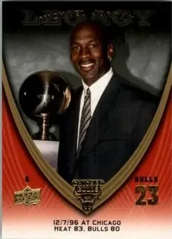 2008-09 Upper Deck Michael Jordan Legacy Collection #785 - Michael Jordan - Chicago Bulls