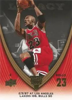 2008-09 Upper Deck Michael Jordan Legacy Collection #814 - Michael Jordan - Chicago Bulls - Front 2008-09 Upper Deck Michael Jordan Legacy Collection #814 - Michael Jordan - Chicago Bulls - Front