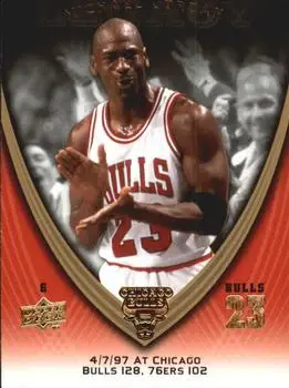 2008-09 Upper Deck Michael Jordan Legacy Collection #842 - Michael Jordan - Chicago Bulls - Front