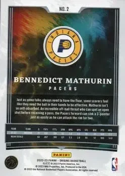 Back of Bennedict Mathurin