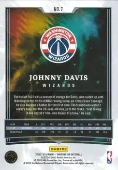 Back of Johnny Davis