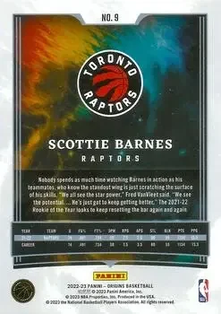 Back of Scottie Barnes