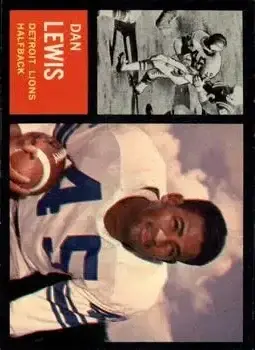 1962 Topps #51 - Dan Lewis - Detroit Lions - Front 1962 Topps #51 - Dan Lewis - Detroit Lions - Front