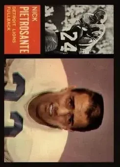 1962 Topps #52 - Nick Pietrosante - Detroit Lions