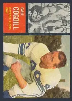 1962 Topps #53 - Gail Cogdill - Detroit Lions - Front