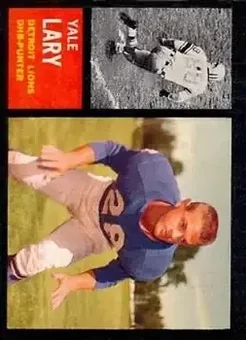 1962 Topps #56 - Yale Lary - Detroit Lions