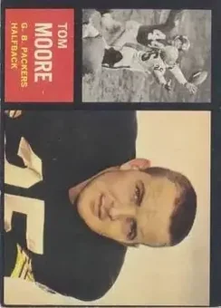 1962 Topps #65 - Tom Moore - Green Bay Packers