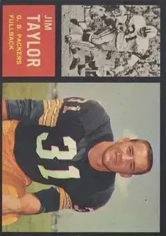 1962 Topps #66 - Jim Taylor - Green Bay Packers