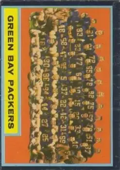 1962 Topps #75 - Card #75 - Green Bay Packers - Front