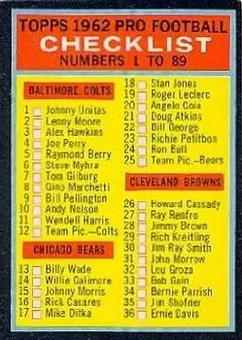 1962 Topps #76 - Card #76