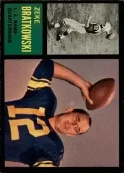 1962 Topps #77 - Zeke Bratkowski - Los Angeles Rams