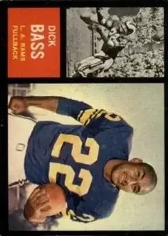 1962 Topps #80 - Dick Bass - Los Angeles Rams