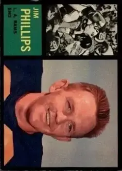 1962 Topps #81 - Jim Phillips - Los Angeles Rams - Front