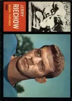 1962 Topps #91 - Jerry Reichow - Minnesota Vikings