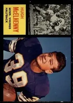 1962 Topps #92 - Hugh McElhenny - Minnesota Vikings - Front