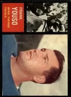 1962 Topps #96 - Frank Youso - Minnesota Vikings