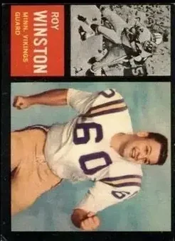 1962 Topps #100 - Roy Winston - Minnesota Vikings