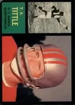 1962 Topps #102 - Y.A. Tittle - New York Giants