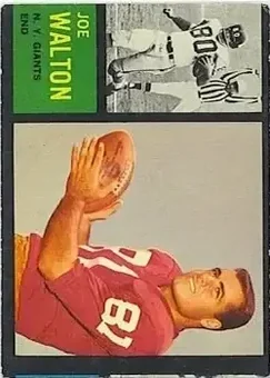 1962 Topps #103 - Joe Walton - New York Giants