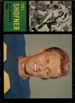 1962 Topps #106 - Del Shofner - New York Giants - Front 1962 Topps #106 - Del Shofner - New York Giants - Front