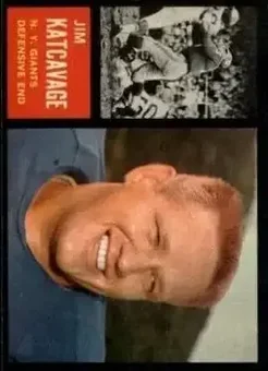 1962 Topps #109 - Jim Katcavage - New York Giants