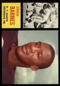 1962 Topps #111 - Erich Barnes - New York Giants - Front 1962 Topps #111 - Erich Barnes - New York Giants - Front