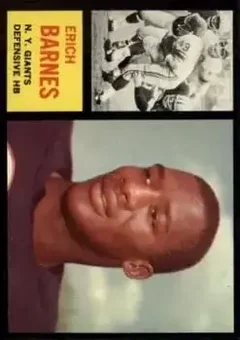 1962 Topps #111 - Erich Barnes - New York Giants 1962 Topps #111 - Erich Barnes - New York Giants