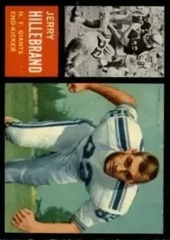 1962 Topps #113 - Jerry Hillebrand - New York Giants