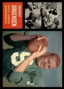 1962 Topps #115 - Sonny Jurgensen - Philadelphia Eagles - Front