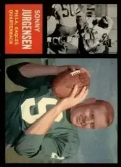 1962 Topps #115 - Sonny Jurgensen - Philadelphia Eagles