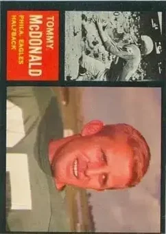 1962 Topps #116 - Tom McDonald - Philadelphia Eagles