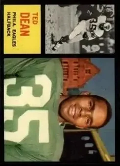 1962 Topps #117 - Ted Dean - Philadelphia Eagles