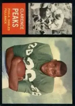 1962 Topps #118 - Clarence Peaks - Philadelphia Eagles - Front