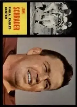 1962 Topps #121 - Jim Schrader - Philadelphia Eagles - Front