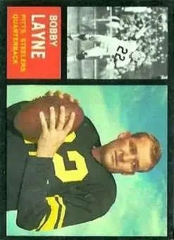 1962 Topps #127 - Bobby Layne - Pittsburgh Steelers