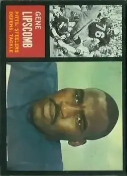 1962 Topps #133 - Gene Lipscomb - Pittsburgh Steelers - Front