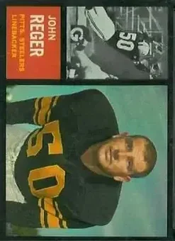 1962 Topps #135 - John Reger - Pittsburgh Steelers